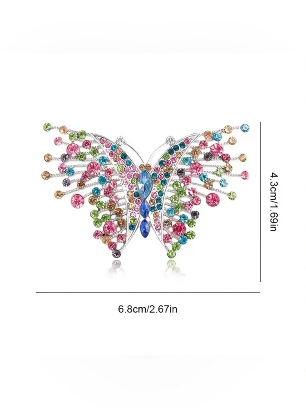 New Colorful Butterfly Brooch Inlaid Synthetic Zirconia Pin Women’s Jewelry